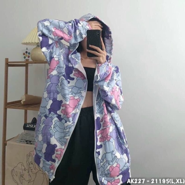 Áo Khoác Dù Loang Màu Kwa.s Cao Cấp Bomber Jackets Khoác Gió 2 Lớp Unisex KWASS 3D - AK2227