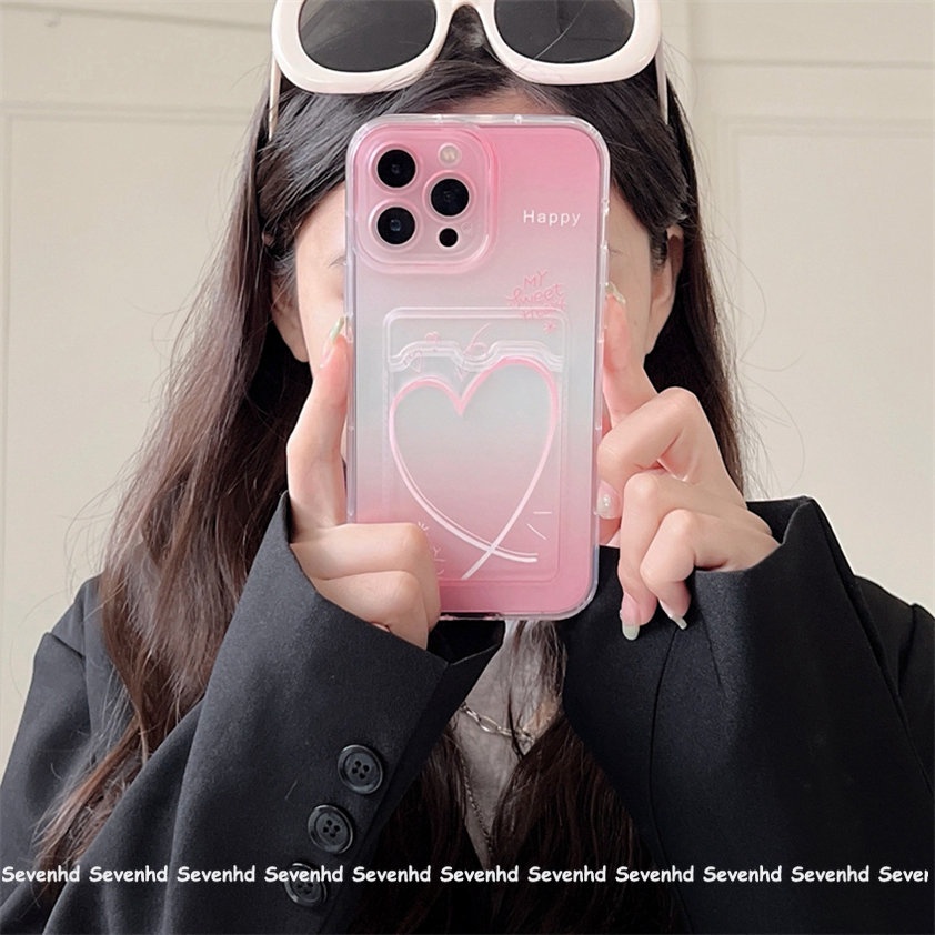 Ốp Điện Thoại Mềm Trong Suốt Có Ngăn Đựng Thẻ Cho iPhone 14 13 12 11 Pro Max X XR Xs Max 8 7 6 6s Plus SE 2020