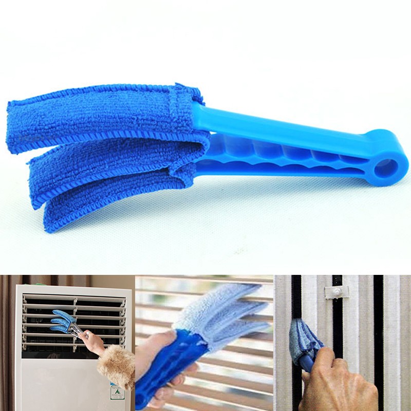 bbyes Điều hòa không khí Cửa chớp Rèm cửa sổ Bàn chải làm sạch sợi nhỏ 3 mũi