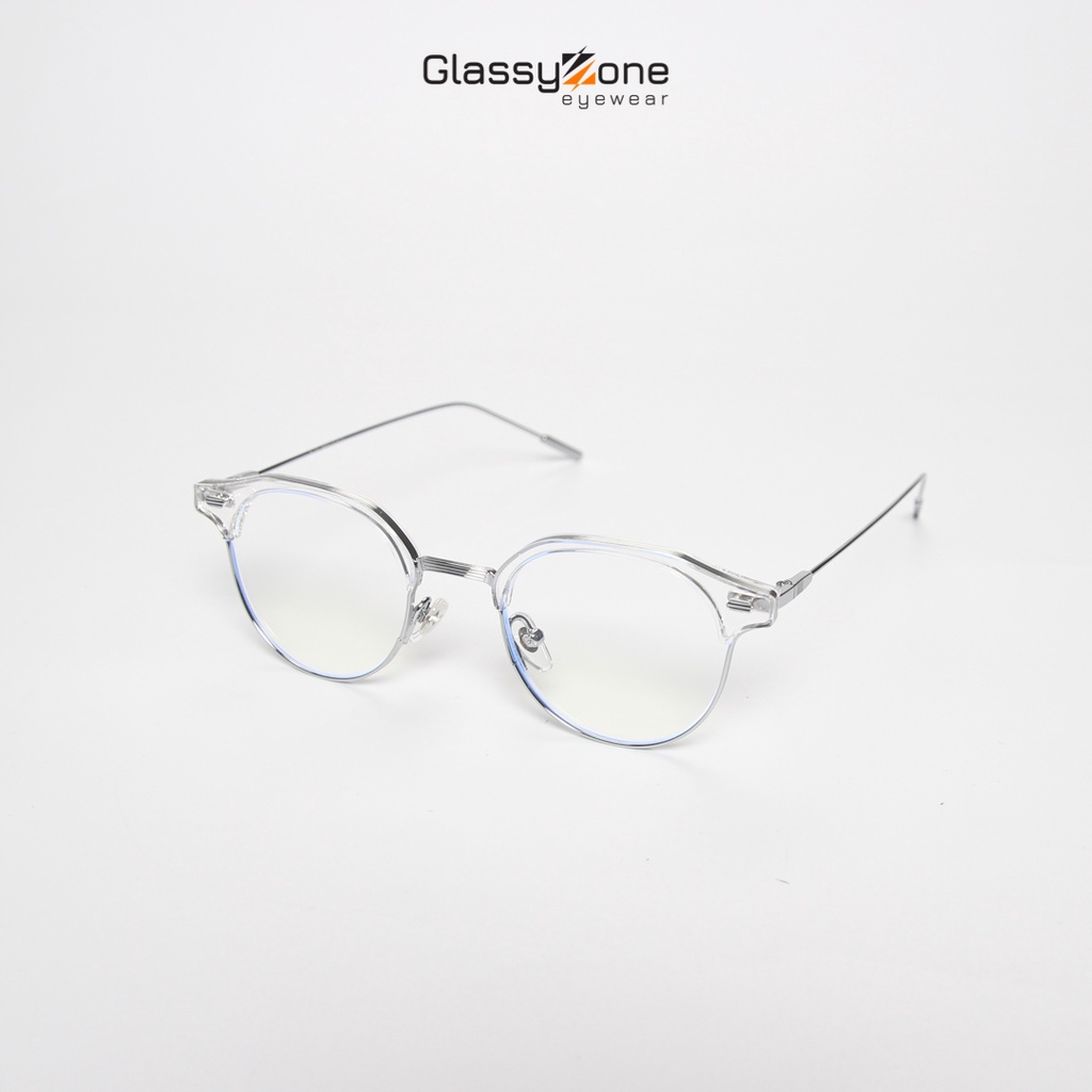 Gọng kính cận, Mắt kính giả cận kim loại Form tròn Unisex Nam Nữ Yuta- GlassyZone