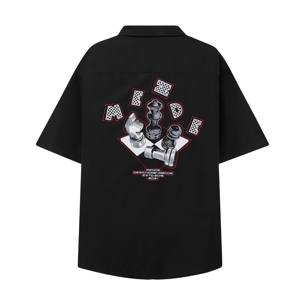 MENDE - Chessboard Shirt - áo sơ mi tay ngắn MENDE chính hãng