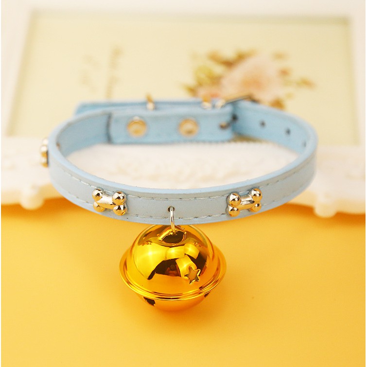 Vòng Cổ Bằng Da 27Cm Có Chuông Cho Thú Cưng