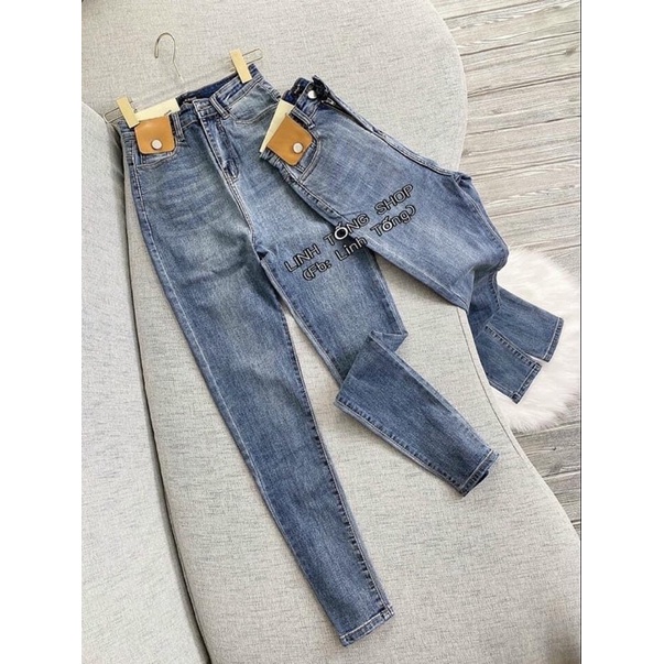 [BÁN SỈ] Quần Jeans Bò Nữ Mác Da Cạp Ca Chất Bò Co Dãn Mềm Mịn Mã [107]