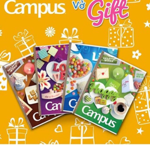 Vở kẻ ngang Campus 80 trang vở Gift