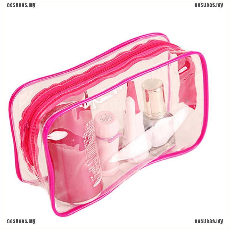 Túi Đựng Mỹ Phẩm Bằng Nhựa PVC Trong Suốt Có Khóa Kéo Tiện Dụng Mang Theo Du Lịch | BigBuy360 - bigbuy360.vn
