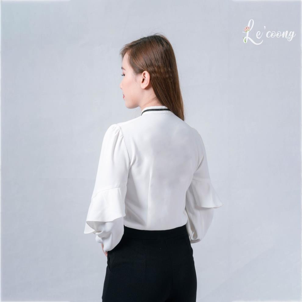 Áo Sơ Mi Cao Cấp Áo Nữ Thiết Kế Công Sở Chất Liệu Lụa Hàn Sang Trọng_LeRin A27