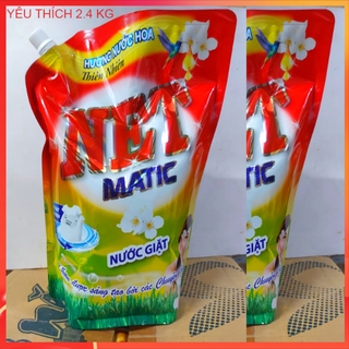 Nước giặt NET Matic Hương Nước Hoa túi 2.4 kg