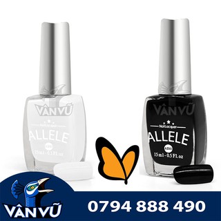 Trắng Sữa, Đen, Trắng Bạc, Sơn Móng Tay Allele 15ml Mẫu Mới, Màu Lên Đẹp, Quyến Rũ, An Toàn