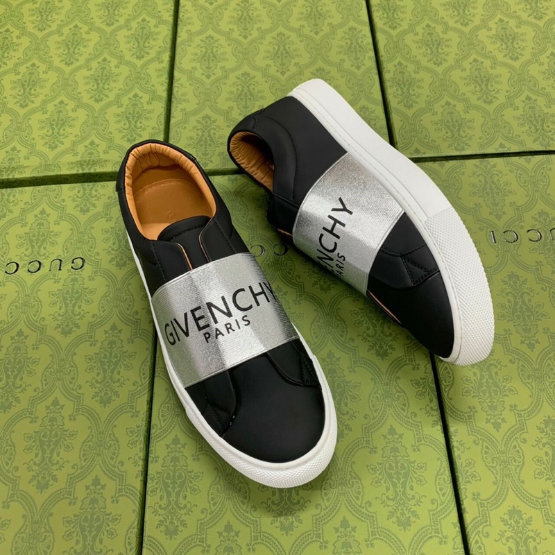 Giày lười Slipon Gvc chun bạc 2 màu đen trắng bản đẹp mới hot trend 2021 | BigBuy360 - bigbuy360.vn