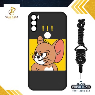 Ốp lưng Vsmart Active 3 Tom And Jery in 5D silicone TPU dẻo chống bẩn(sản phẩm có 8 mẫu)-Tặng kèm dây đeo điện thoại