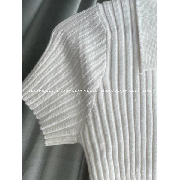 [ẢNH THẬT 100%]Áo polo gài nút thun gân màu trắng siêu co giãn- HÀNG CAO CẤP CÓ SẴN | BigBuy360 - bigbuy360.vn