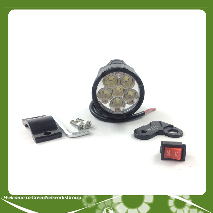 Đèn trợ sáng led L6 + công tắc on/off + pat chân gương (full phụ kiện)