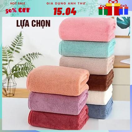 [Siêu Sale] Khăn tắm lông cừu cho bé hàn quốc khổ lớn 70x140cm siêu thấm chất cotton cao cấp