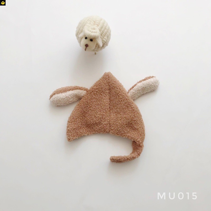 Mũ len cừu có khuy cài MU015