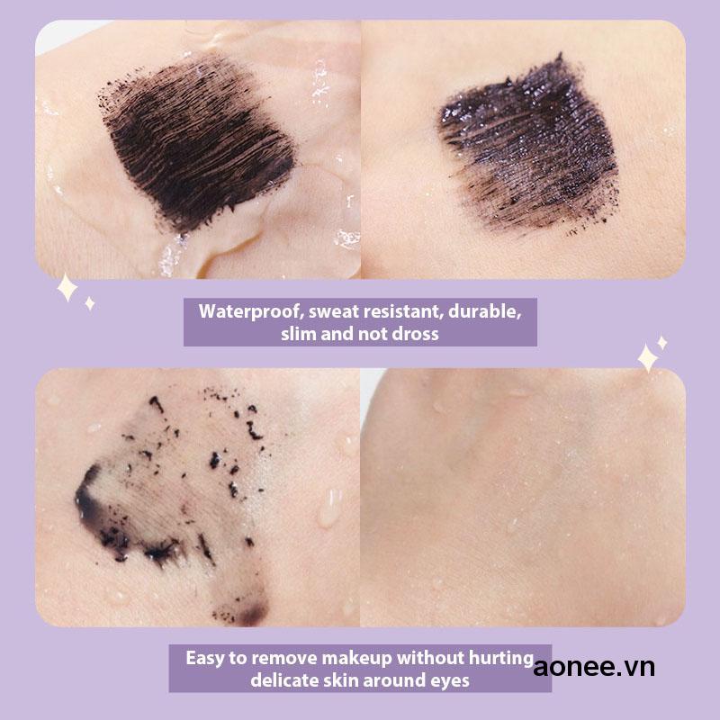 ✨✨Mascara KissBeauty đầu cọ nhỏ trang điểm uốn cong lông mi chống nước chống mồ hôi không lem