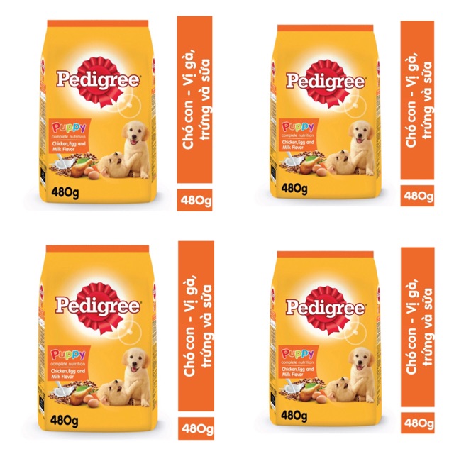 combo 4 gói thức ăn chó con 400gr