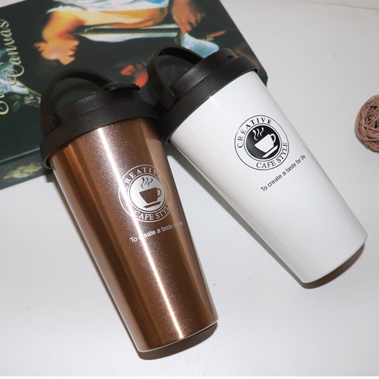 Ly giữ nhiệt inox 500m kèm quai xách tiện lợi