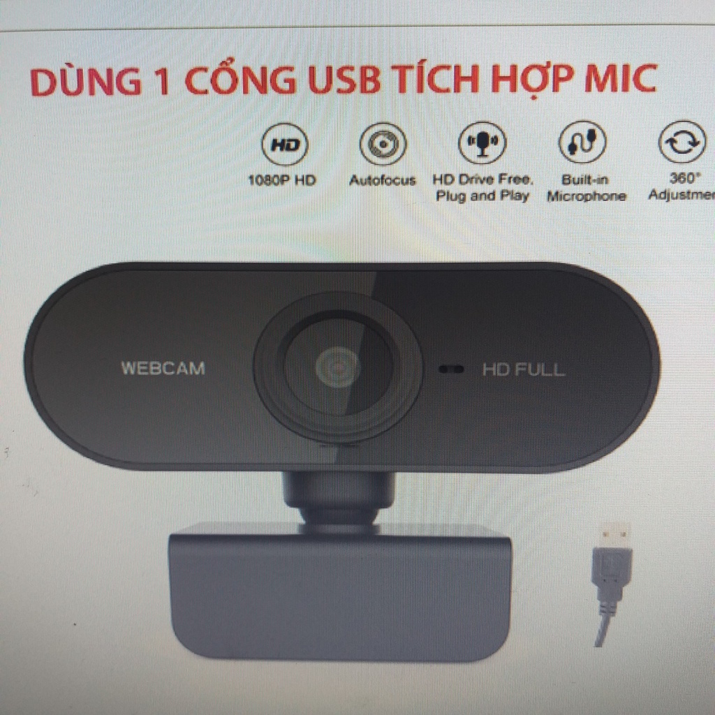 Webcam Máy Tính 1080p 480p 720p Học Online, Camera Có Mic 1080p Cho Máy tính, Laptop Học Online Bảo Hành 12 tháng