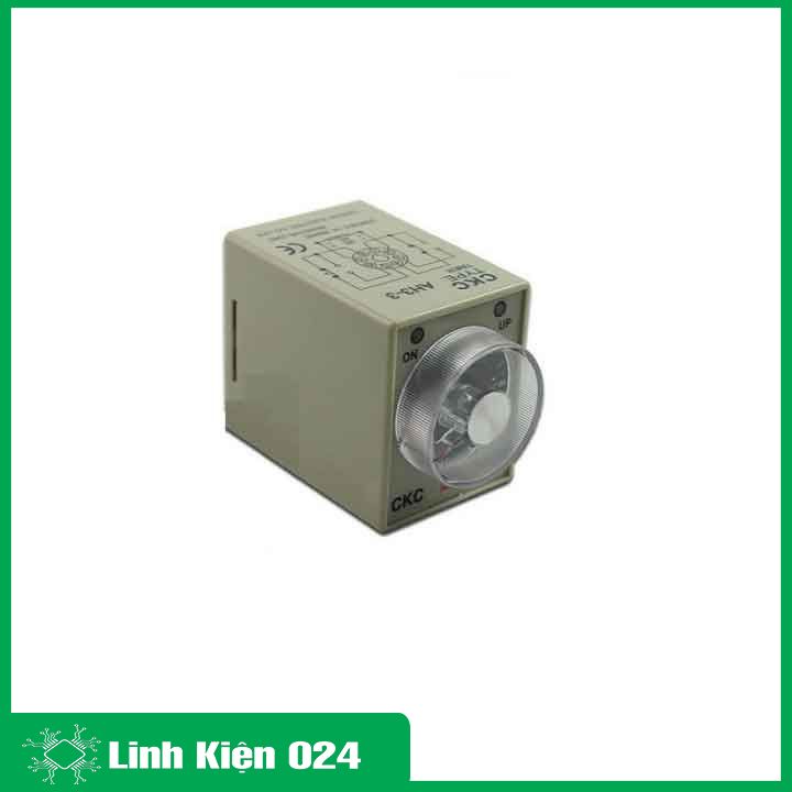 Relay thời gian, timer hẹn trễ CKC AH3-3 điện áp 220VAC 10s (Hàng thanh lý)