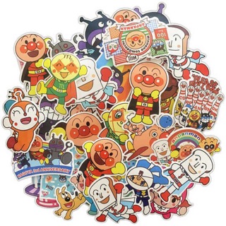 Sticker anpanman set 30-50 cái ép lụa / hình dán anpanman