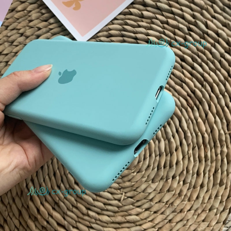 {Phiên bản tốt nhất, chất lượng tốt nhất} Ốp lưng silicon màu xanh đá cho Iphone Se2 Ip11 Pro Max Iphone 6s 7plus 8p I6