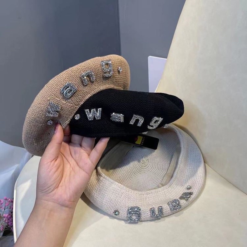 Mũ Nồi Wang Logo Đính Đá Nổi, Mũ Len Đan