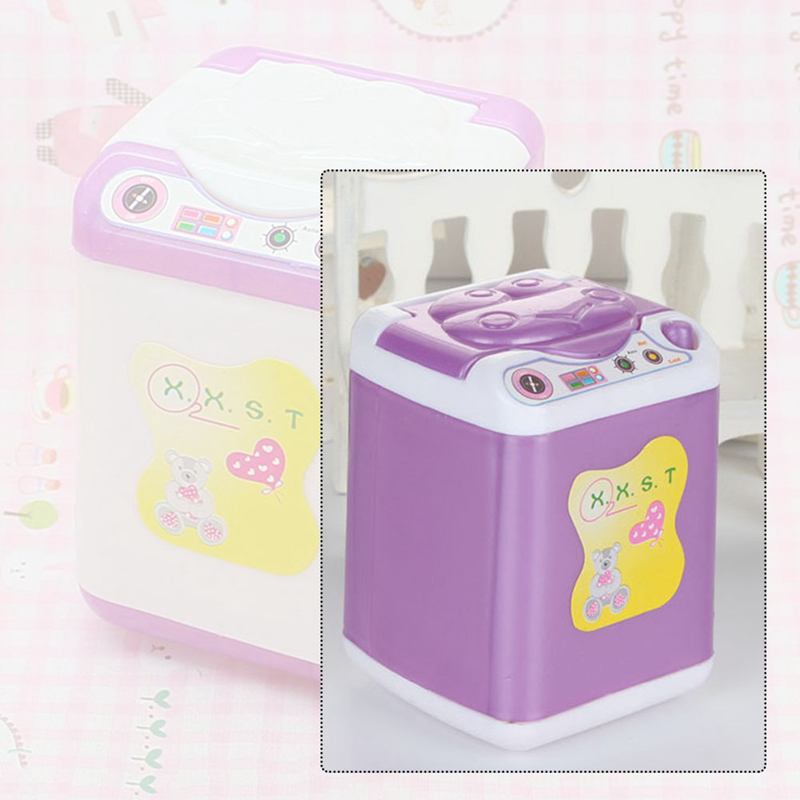 Barbie Doll Washing Machine Play House Toy Accessories Mini Washing Machine