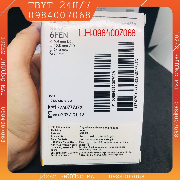 SHILEY CFS, LPC, CFN, FEN - Bộ canuyn mở khí quản 2 nòng  hãng Covidien