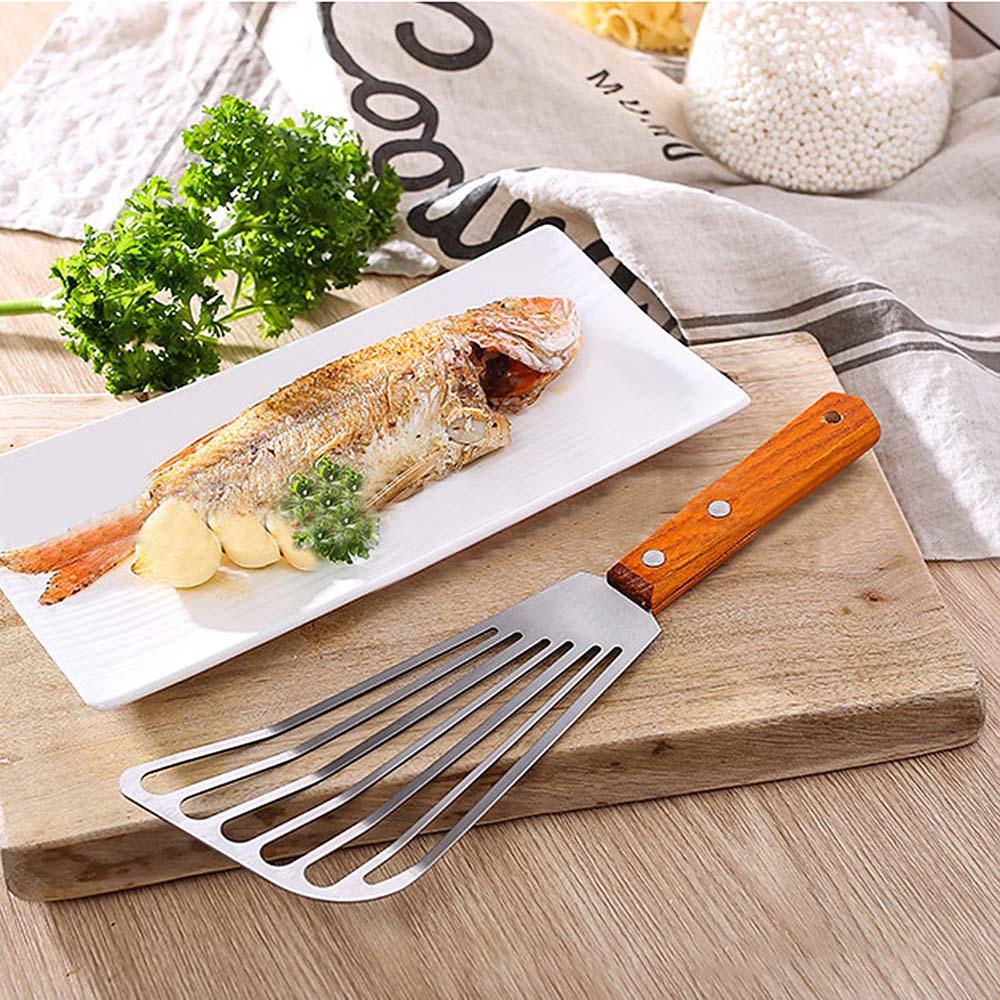 Xẻng Chiên Cá Bằng Thép Không Gỉ Trọng Lượng Nhẹ