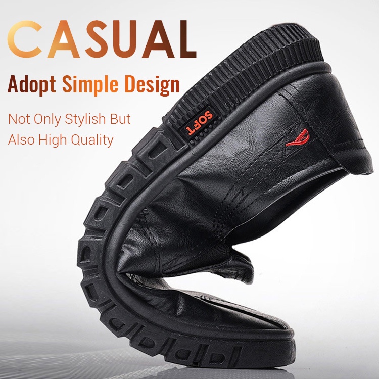 Giày Lười Da Bò Thời Trang Cá Tính