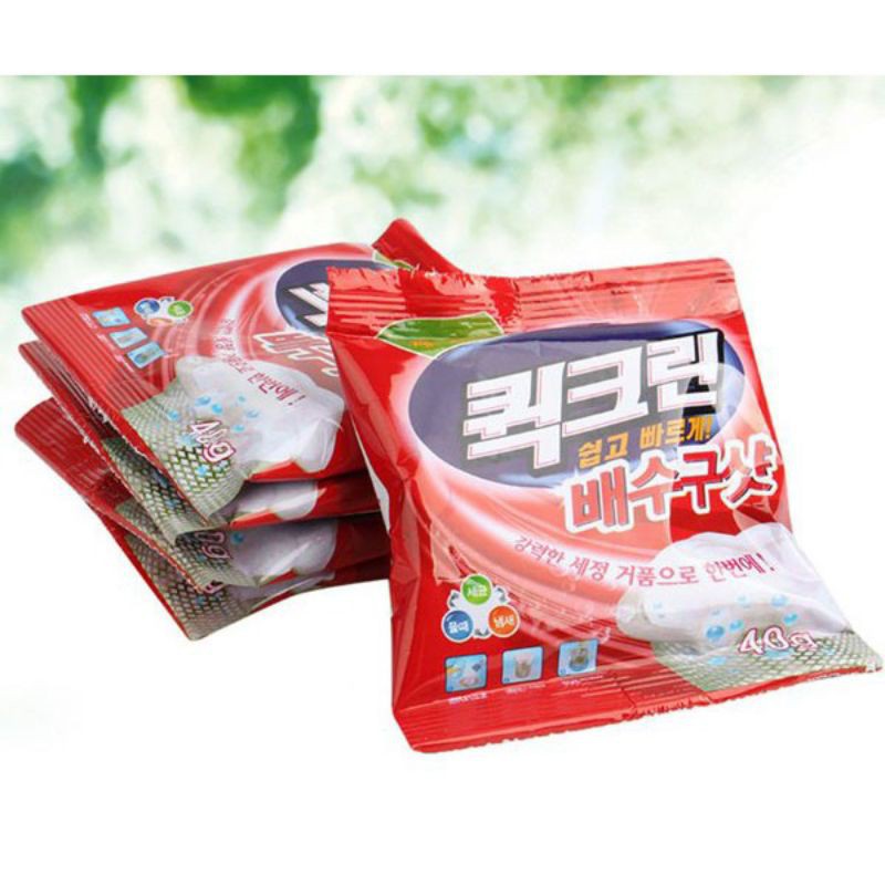 Bột thông tắc cống bồn cầu hàn quốc gói 40g