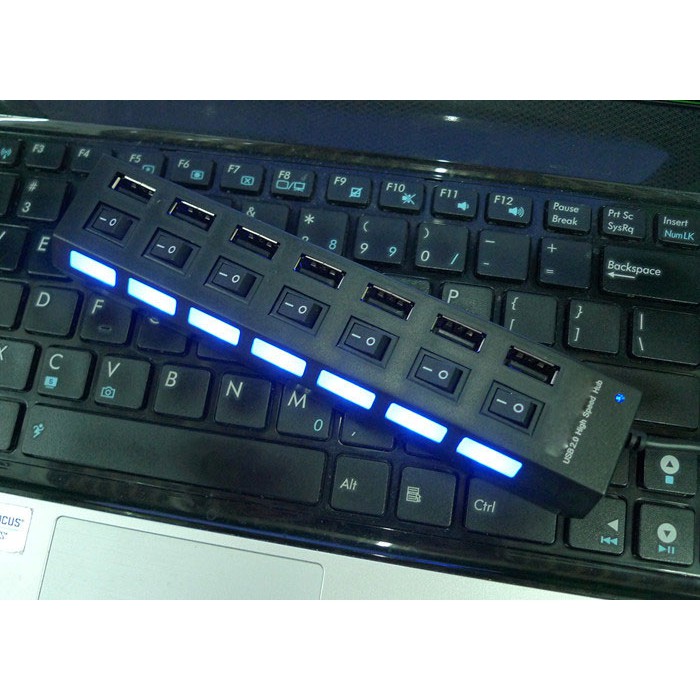 Bộ Chia 7 Cổng USB 2.0 Tốc Độ Cao Cho Laptop Máy Tính # 26