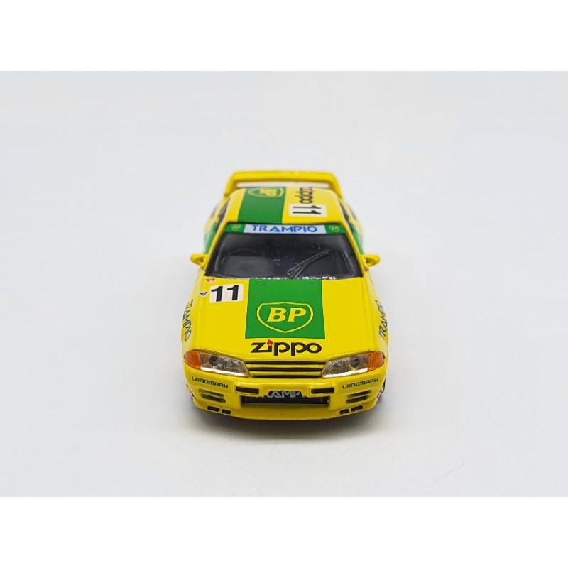 Xe Mô Hình Nissan Skyline GT-R R32 Gr.A #11BP 1993 Janpan Touringcar Championship RHD 1:64 Mini GT (Vàng)