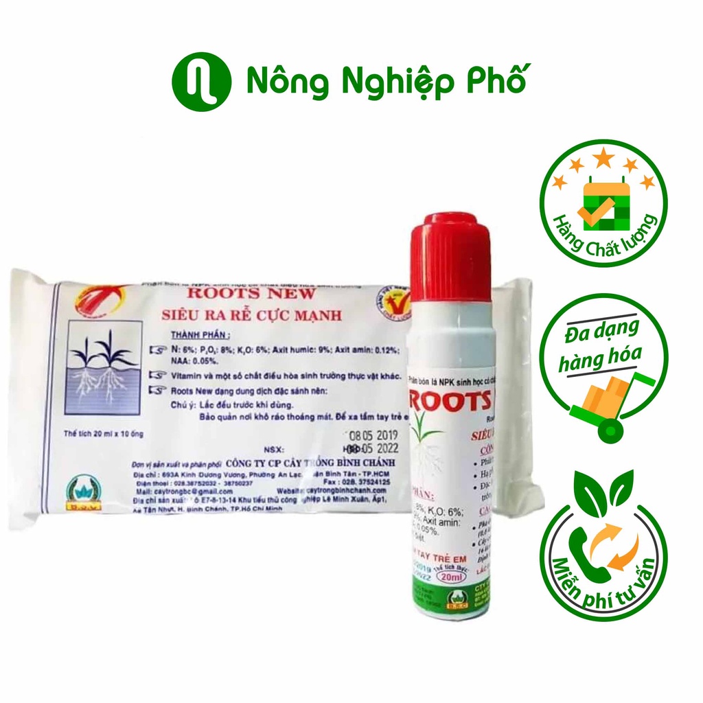Phân bón kích rễ Bimix Super Root - Chai 20ml