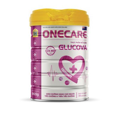 Sữa tiểu đường Onecare Glucova 900g – Dành Cho Người Tiểu Đường và tiền tiểu đường từ 30 tuổi trở lên