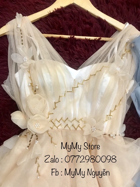 Đầm dự tiệc xếp tầng kết cườm sang trọng TRIPBLR T DRESS - size M/L ( kèm ảnh/video thật) MS137V