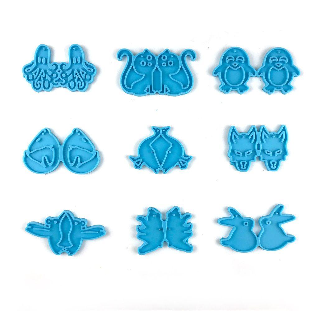 WATTLE Khuôn Silicone Làm Mặt Trang Sức Hình Động Vật Đáng Yêu