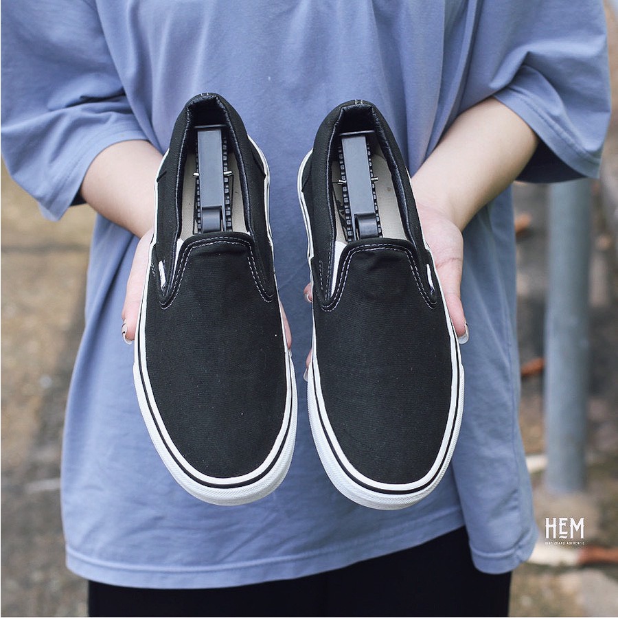 Giày Vans Slip On Black 2Hand Real Cond cao( Chính Hãng)