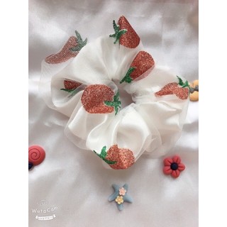 SCRUNCHIES DÂU TÂY 2 LỚP