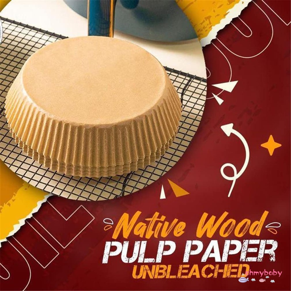 Bộ 100 Miếng Giấy Lót Chống Dính Dùng Một Lần Cho Nồi Chiên Không Dầu