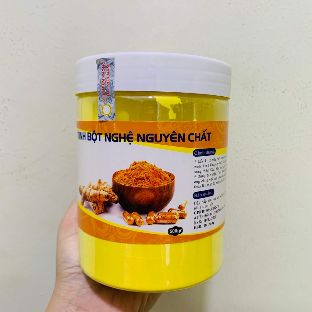 Tinh bột nghệ nguyên chất 500g