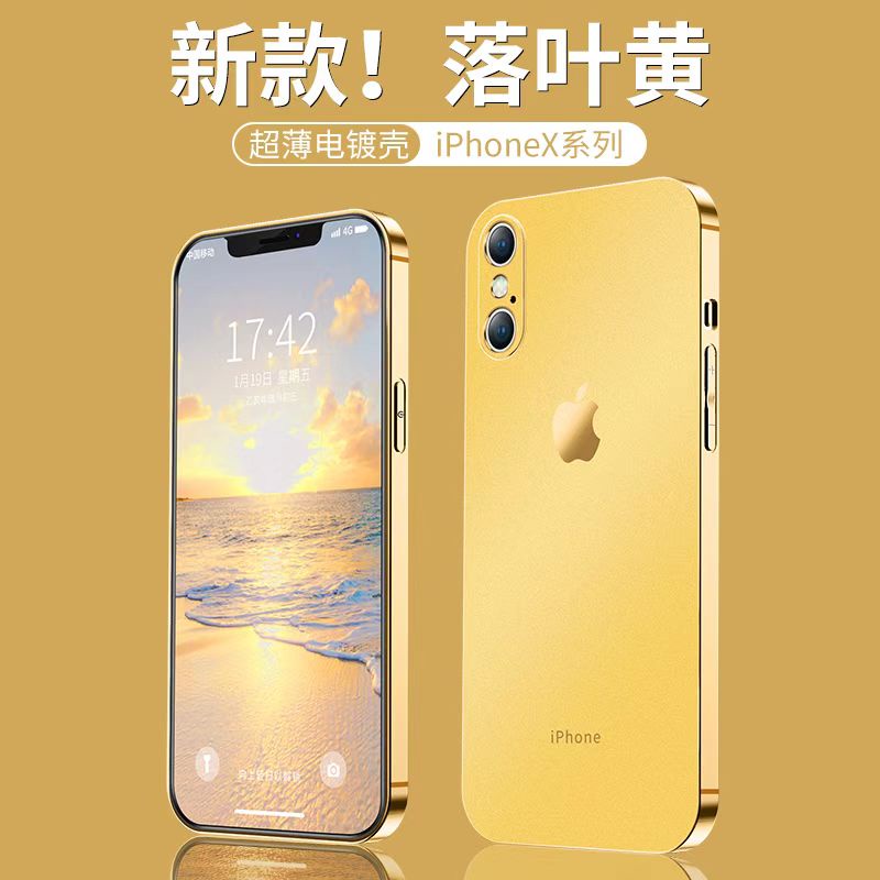 Ốp Điện Thoại Silicon Mềm Mạ Viền Bảo Vệ Camera Chống Sốc Cho iPhone X XS MAX XR