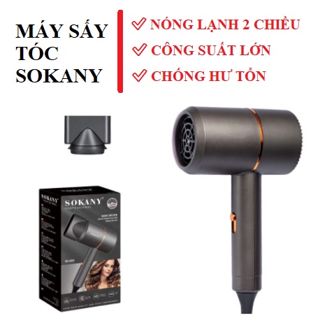 Máy sấy tóc, tạo kiểu tóc SOKANY , công suất lớn phù hợp cho cả gia đình và salon tóc - Bảo hành 12 tháng