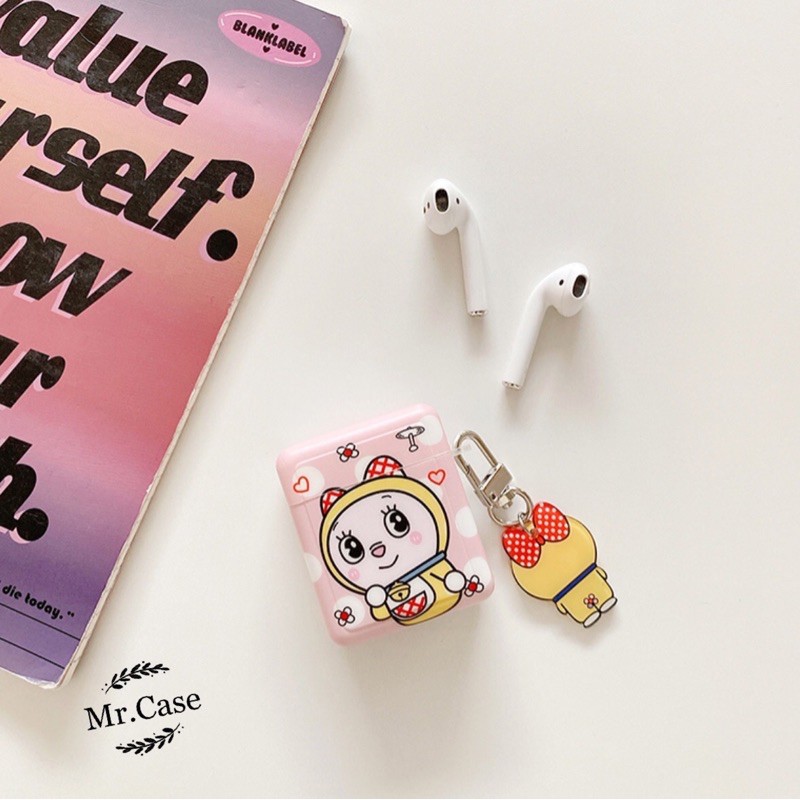 Case Airpods 1/2 /Pro Vỏ Ốp Tai Nghe Hình Mon Xanh dễ thương - Mr.Case AirPods