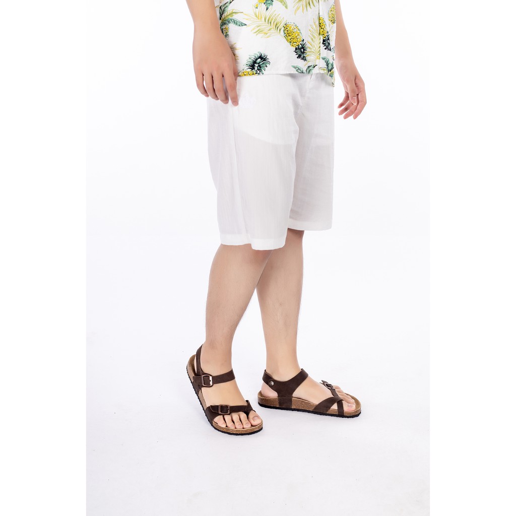 Giày sandal quai hậu da bò unisex xuất khẩu châu âu Mã D14