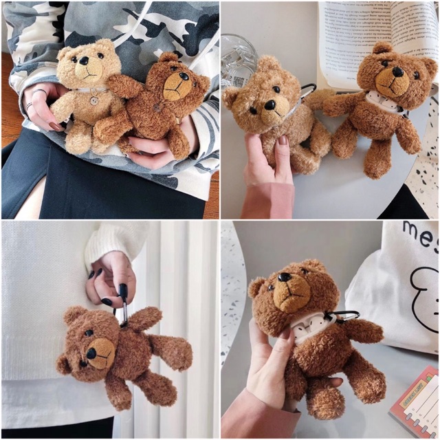 Case Airpod 1/2/Pro gấu bông teddy