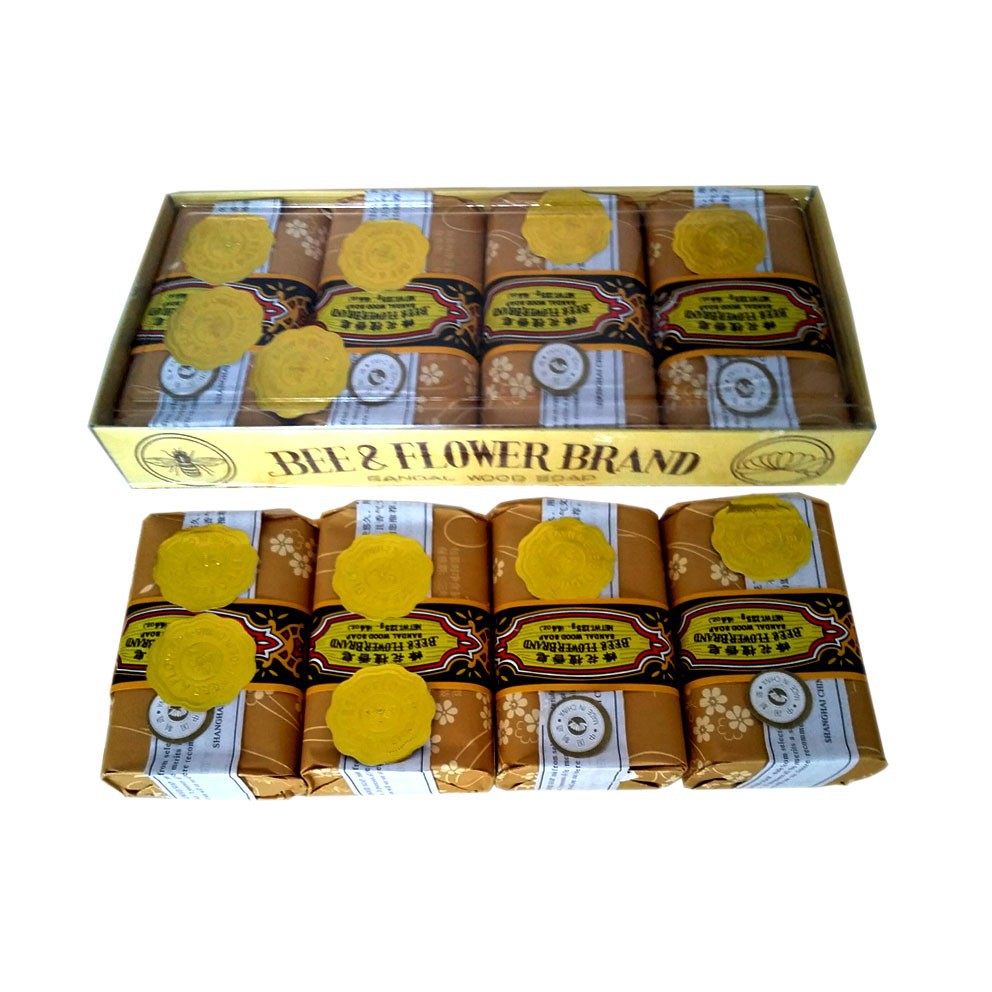 Xà bông trầm - xà bông con ong Thái lốc 4 cục.