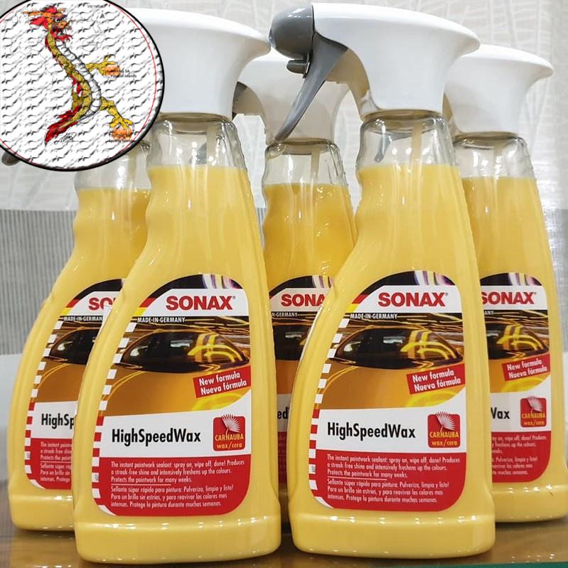 [Chính hãng] SONAX HighSpeed Wax 500ml ( Đánh bóng Ướt ), Dung dịch đánh bóng sơn Sonax chai 500ml