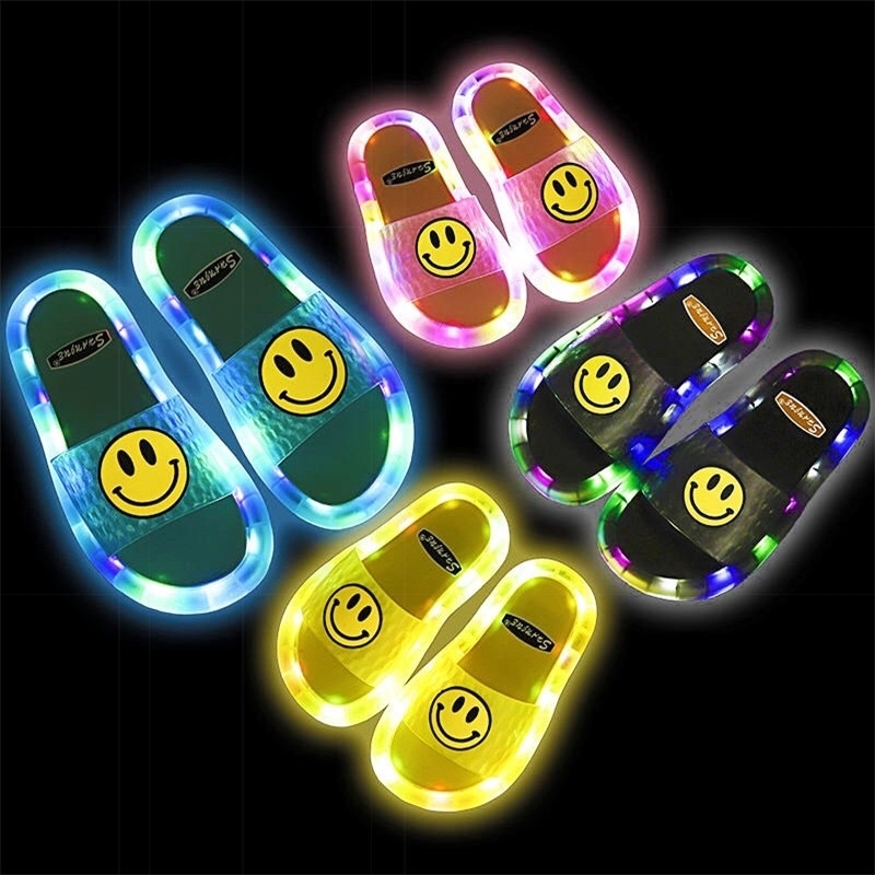 Dép mặt cười gắn đèn led