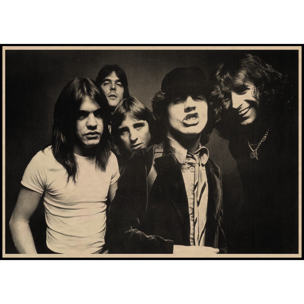 Poster Nhóm Nhạc Rock HomeDecal 53 Thiết Kế Trang Trí Quán Cà Phê